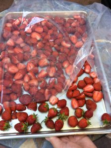 Wrapping the Strawberries