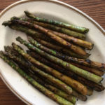 Ember roasted fresh asparagus