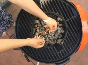 This shows our superb Grand Sapore Wood chips applied to our wood chip grill 