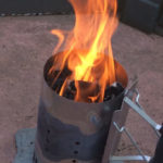 chimney starter for the charcoal
