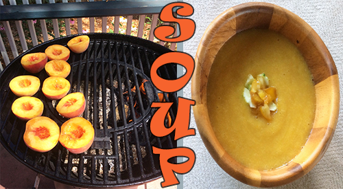 Smoky peaches wood fired is a great way to enhance this fruit. Add as an ingredient in soup for a special flavor touch especially on a hot summer day.