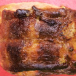 Look at how nicely the glaze colors our pork roast- the maple syrup adds a nice sweet touch