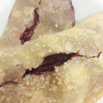 close up of the final baked hand pie
