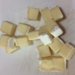 Brie cut into small squares