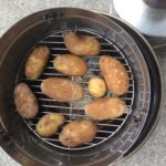 The potatoes inside the Orion Cooker