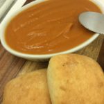 Our finished pumpkin butter ready for rolls!
