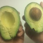 Our avacado split in half 