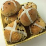 basket of our hot cross buns