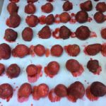 Our Finished Smoked Strawberry on a try