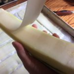 Making the Zucchini Ribbons
