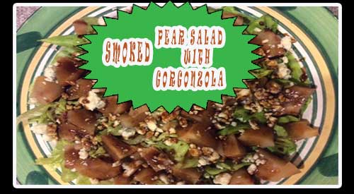 Refreshing smoked pear salad with gorgonzola and our easy to follow recipe only requires six ingredients.