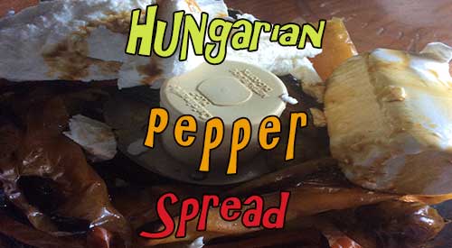 Our Homemade Hungarian Pepper Spreads with a Smokey flavor!